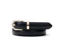 Juwaacoo Ceintures en cuir pour femmes Sangles fines pour robes décontractées Jeans 105cm -130cm de long Grande taille Femmes, Le noir