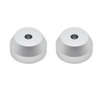 Juwaacoo Lot de 2 adaptateurs de dôme de disque vinyle universels 45-RPM en aluminium Accessoires pour disques 7-EP