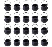 Juwaacoo Lot de 20 mini bouilloires squelettes chaudron avec poignée pour fête de