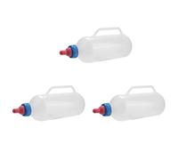 Juwaacoo Lot de 3 bouteilles d'allaitement, 1 l, en plastique , pour lait de chèvre