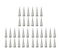 Juwaacoo Lot de 36 moules en corne de crème - Grande taille - En acier inoxydable - Forme conique - Demi-lune