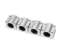 Juwaacoo Lot de 4 blocs à billes linéaires, diamètre d'alésage 16 mm (SCS16UUU)