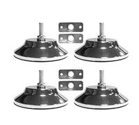 Juwaacoo Lot de 4 niveleurs de billard/pieds de table de en métal de 12,7 cm