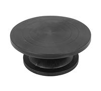 Juwaacoo Plaque tournante ronde en argile noire de 30 cm