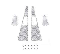 Juwaacoo Pour MN D90 D99S MN99S 1/12 RC Car Upgrade Parts Metal Anti-Skid Plate Admission Grille Accessoires