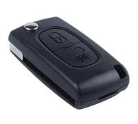 Juwaacoo Remplacement Flip cle de Voiture a Distance Etui Coque pour C2 C3 C4 C5 C8 2 Boutons Noir