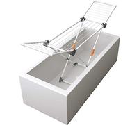 JUWEL 40102 Superdry Mini séchoir à Linge avec Corde à Linge, Longueur sèche 12 m, Couleur Gris, Peu encombrant, pour Un Usage Domestique