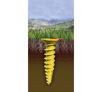 Juwel Duo sol schrau banquiers pour insertion pour tuyau ø 32, 40, 50, 55 mm, 1 pièce, 30026