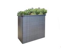 JUWEL Jardinière surélevée pour Balcon et terrasse Easy Garden (rotin Gris, Plate-Bande Pliable Rapide à Monter, Parterre de Plantes Pliable, Grand Volume de Remplissage, Anti-limaces) 20090