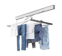 JUWEL Samba 140 30041 Séchoir de Plafond (Longueur de Suspension 13,7 m, pour Grandes pièces à Linge/Linge de lit, abaissement en continu jusqu'à 120 cm)