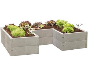 JUWEL Timber ErgoLine 20479 Plate-Forme surélevée en U permettant Un Fonctionnement Ergonomique et de Nombreuses Variantes de Montage Dimensions : 185 x 125 cm Hauteur 40 cm