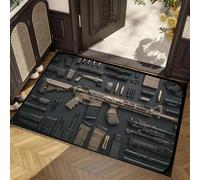 JUXDZISHW A,Vintage Tapis Salon Antidérapant Lavable en Machine 75x100cm Chambre Adulte Exterieur Interieur Salle a Manger Bureau Cuisine Poil Ras Decoration Chambrel