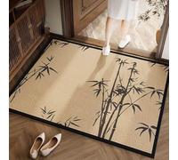 JUXDZISHW ,Beige,60 * 90,50×80 cm Paillasson Intérieur Antidérapant et Très Absorbant - Tapis Lavable en Microfibre Douce avec Base en Caoutchouc pour Cuisine, Salle de Bain, Entrée Maison et Animaux