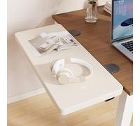JUXDZISHW Blanc,40 * 20,Extension de Bureau Pliable à 90° 70x20cm, Plateau d'extension Ergonomique, Rallonge pour Clavier, Installation sans Perçage, Extension Bureau Pratique