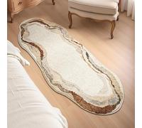 JUXDZISHW ,C,60 * 160,Tapis de Salon de Forme irrégulière dégradé de Couleur Doux antidérapant Tapis de Cuisine Lavable Texture Moderne Tapis de décoration