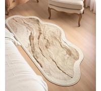 JUXDZISHW ,E,50 * 110,Tapis de Salon de Forme irrégulière dégradé de Couleur Doux antidérapant Tapis de Cuisine Lavable Texture Moderne Tapis de décoration