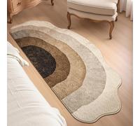 JUXDZISHW ,F,50 * 110,Tapis de Salon de Forme irrégulière dégradé de Couleur Doux antidérapant Tapis de Cuisine Lavable Texture Moderne Tapis de décoration