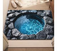 JUXDZISHW F, 50 * 80, Tapis à illusion optique 3D, Tapis 3D, Tapis de zone colorés avec effet vortex réaliste pour salon, chambre à coucher, tapis de sol