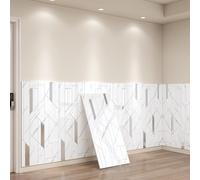 JUXDZISHW F,Lot de 5 Pièces Carrelage Adhésif Marron avec Motif Marbre,Crédence Cuisine en Vinyle Effet Mosaïque,Papier pient 3D,60x 30cm