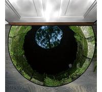 JUXDZISHW H,80 * 120,3D Illusion d'Optique Rectangle Zone Tapis Vortex Tapis Antidérapant 3D Vortex Illusions d'Optique Tapis de Sol pour Salle à Manger Accueil Chambre Chambre Décor