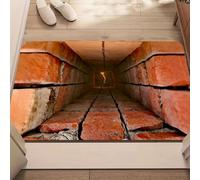 JUXDZISHW I, 100 x 160 cm, paillasson d'entrée intérieur et extérieur, paillasson à illusion d'optique 3D, tapis d'illusion d'optique 3D, tapis d'illusion d'optique facile à nettoyer pour patio