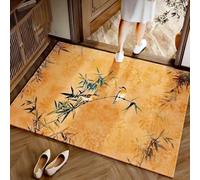 JUXDZISHW ,Jaune,50 * 80,50×80 cm Paillasson Intérieur Antidérapant et Très Absorbant - Tapis Lavable en Microfibre Douce avec Base en Caoutchouc pour Cuisine, Salle de Bain, Entrée Maison et Animaux