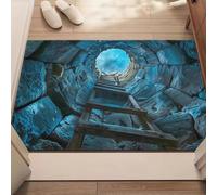 JUXDZISHW L,90 * 240,Tapis Illusion de Vortex 3D à lumière Noire, Tapis Vortex 3D Illusion d'Optique pour Salon, Chambre, Salle à Manger, Paillasson, Cuisine