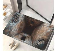 JUXDZISHW N, 50 * 80, Tapis à illusion optique 3D, Tapis 3D, Tapis de zone coloré avec effet vortex réaliste pour salon, chambre à coucher, tapis de sol