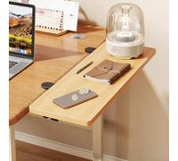JUXDZISHW Natural,60 * 20,Plateau d'extension de Bureau Ergonomique, 80 x 20cm, Pince sans Perforation, Plateau Pliable pour tiroir de Clavier, Repose-Poignet, Support pour Ordinateur
