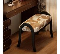 JUXDZISHW Orange,A,Tabouret Rangement, Siège Rectangulaire, Tabouret Coiffeuse, Pouf en Velours, Repose-Pieds, 60 * 42 * 50cm, 4 Pieds en Bois, pour Coins Beauté, Salon, Chambre