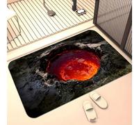 JUXDZISHW Q,31,4''*47,2'',Paillasson piège sale, tapis antidérapant lavable en machine, 3D Optical Illusion, Paillasson d'entrée avec microfibre douce absorbant pour chien, entrée, port