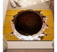 JUXDZISHW S,50 * 80,Tapis Illusion de Vortex 3D à lumière Noire, Tapis Vortex 3D Illusion d'Optique pour Salon, Chambre, Salle à Manger, Paillasson, Cuisine