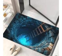 JUXDZISHW V, 50 * 80, Tapis à illusion optique 3D, Tapis 3D, Tapis de zone coloré et réaliste avec effet vortex pour salon, chambre à coucher, tapis de sol