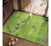 JUXDZISHW ,Vert,80 * 120,50×80 cm Paillasson Intérieur Antidérapant et Très Absorbant - Tapis Lavable en Microfibre Douce avec Base en Caoutchouc pour Cuisine, Salle de Bain, Entrée Maison et Animaux