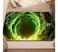 JUXDZISHW W,39,3''*63'',Paillasson pour porte d'entrée intérieure et extérieure, tapis 3D amusant avec effet optique, paillasson personnalisé créatif, tapis lavable avec effet optique vortex
