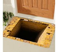 JUXDZISHW X,50 * 80,Tapis Illusion de Vortex 3D à lumière Noire, Tapis Vortex 3D Illusion d'Optique pour Salon, Chambre, Salle à Manger, Paillasson, Cuisine