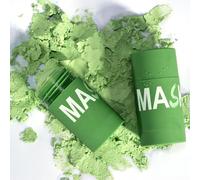 Juxek Masque au thé vert, masque nettoyant en profondeur au thé vert, masque au thé vert sans pores, dissolvant de points noirs, nettoyage des pores, hydratant pour tous les types de peau (1pcs)