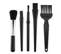 Juxiamal Lot de 5 mini brosses de nettoyage pour clavier, poignée en polypropylène et nylon antistatique, brosse de nettoyage électronique anti-poussière pour clavier, carte mère, appareil photo,