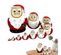 juxouoo Poupées matriochka pour adultes, compactes et peintes à la main, figurines en bois de Russie faites à la main, pour cheminée, présentoir, chambre à coucher, chambre d'enfant et comme