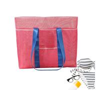 juxouoo Sac de plage pour femme - Imperméable - Grande capacité - Sac de plage avec compartiment - Pour serviettes, jouets, cosmétiques, piscine, sport, voyage, famille