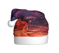 Juxweku Bonnet Noël Adulte Monument Valley 1 Chapeau Noel pour Femmes Hommes Peluche Ornements Décoration