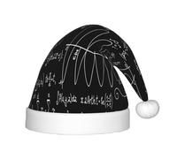 Juxweku Bonnet Noël Enfant Mathématiques Sciences Chapeau Noel pour Garçons Filles Peluche Ornements Décoration