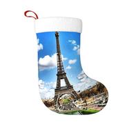 Juxweku Chausette De Noel l'incroyable Tour Eiffel, Grande Chaussette De Noël Décorations De Cheminée pour Sapin