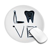 Juxweku Tapis de Souris Amour Dentaire Hygiéniste Dentiste, Base en Caoutchouc Antidérapant Gaming Tapis de Souris pour Ordinateur Portable