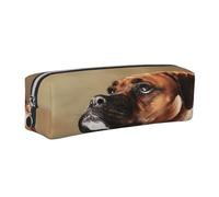 Juxweku Trousse Scolaire Adorable Chien Boxer Trousse à Crayons Organiseur Sac à Crayons pour Garçons Filles étudiants Enfants École
