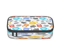 Juxweku Trousse Scolaire Haltères Fitness Kettlebell Grande Capacité Trousse à Crayons étui pour Filles Garçons Collège étudiants