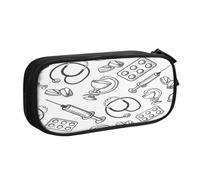 Juxweku Trousse Scolaire Infirmière infirmière spécialisée en stéthoscope médical Grande Capacité Trousse à Crayons Organiseur Sac à Crayons pour Garçons Filles étudiants Enfants École