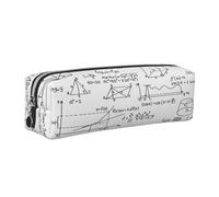 Juxweku Trousse Scolaire Mathématiques Géométrie Formules Sciences Trousse à Crayons Organiseur Sac à Crayons pour Garçons Filles étudiants Enfants École