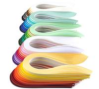JUYA Jeu de Bandes de Papier Quilling à une couleur 60 Couleurs 60 Paquet 6000 Bands au Total Largeur 3 mm