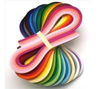 JUYA Lot de bandes de quilling épaisses, multi-couleurs, 160+ GSM, 40 couleurs, 10 thèmes, 800 bandes, longueur 54 cm QP540C40H-10 (Largeur 10 mm)